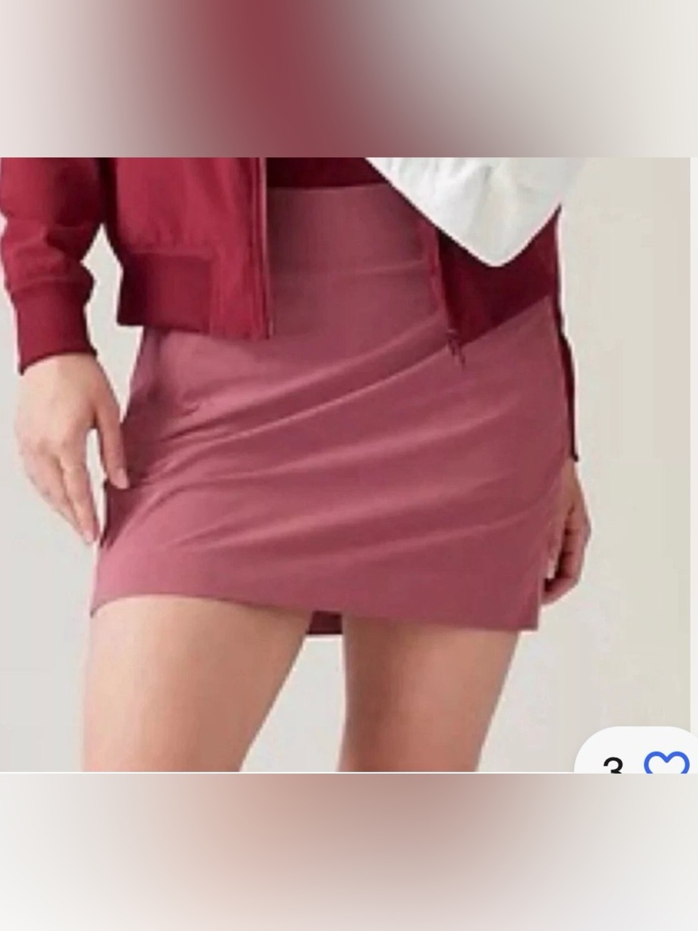 Athleta Brooklyn Skort Berry Rose size 8